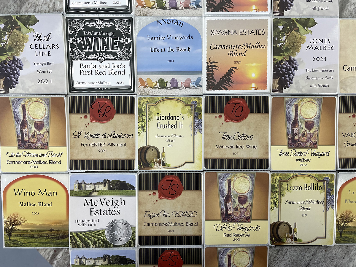 wine labels